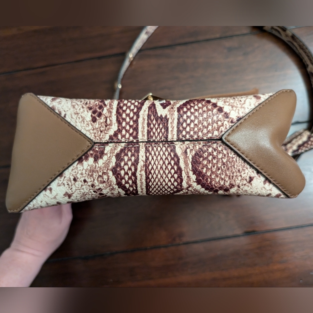 Michael Kors Cece Snakeskin Print Medium Shoulder Bag - Picture 6 of 13